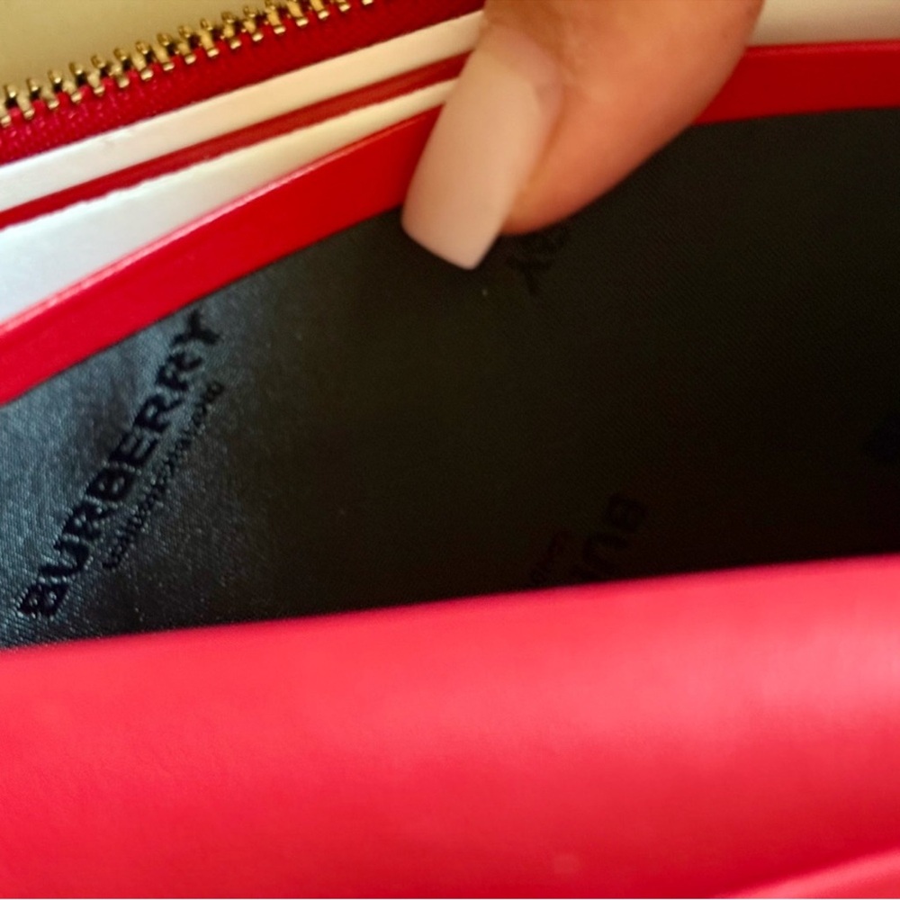 Burberry Scarlet Leather Card Holder - Picture 10 of 13